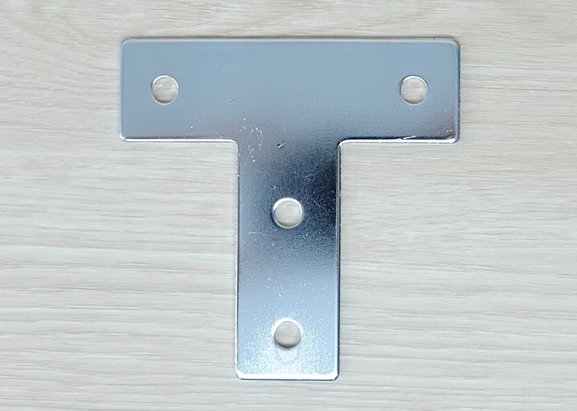 T-Shaped Steel Joint Plate 4-Hole สำหรับ Series 30 Alu-Profile