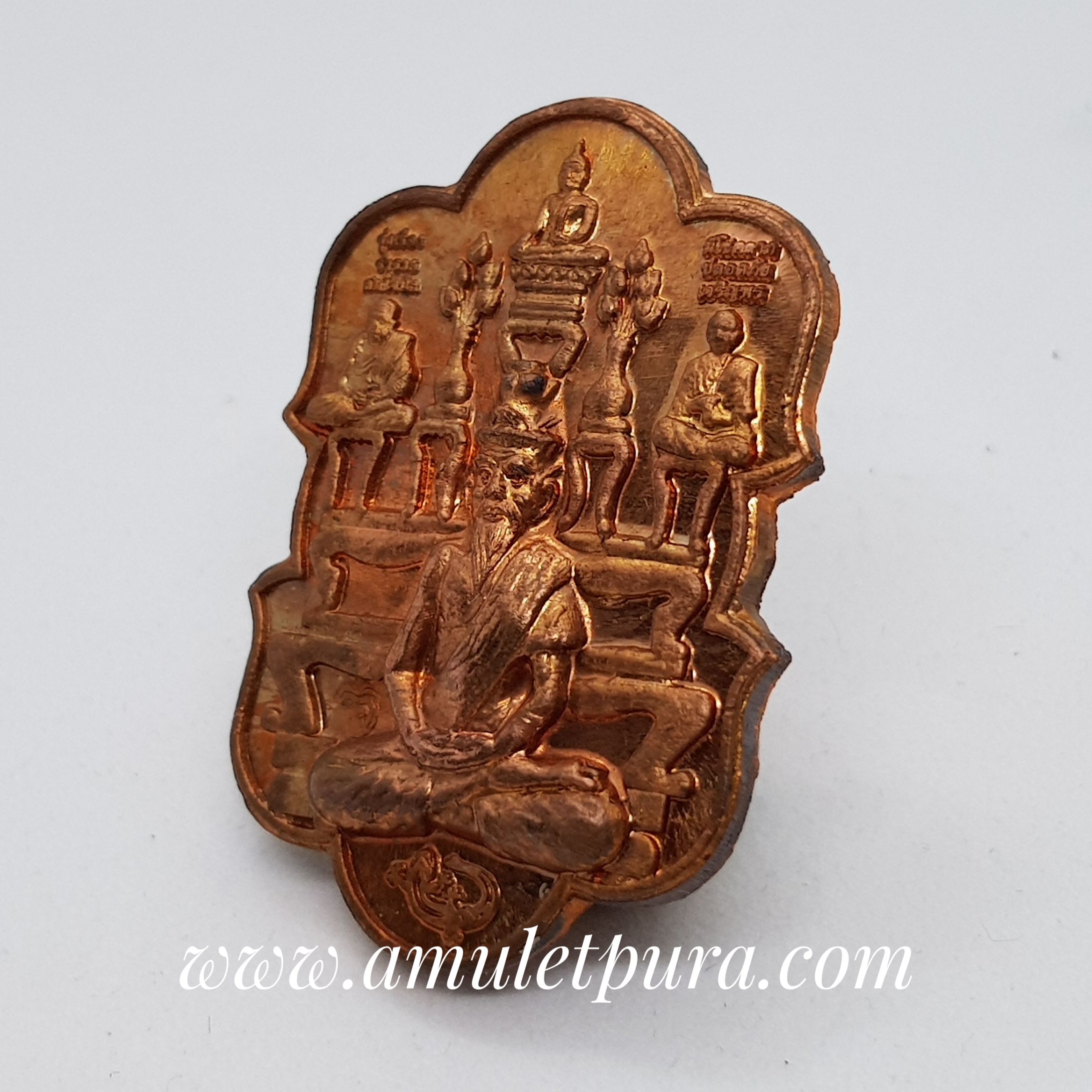 เหรียญพ่อปู่ฤาษีหลังยันต์มหามงคลพุทธคุณ (ทองแดง) ไหว้ครู ปี54 พระอาจารย์เลี้ยง วัดจอมเกษ จ.พระนครศรีอยุธยา