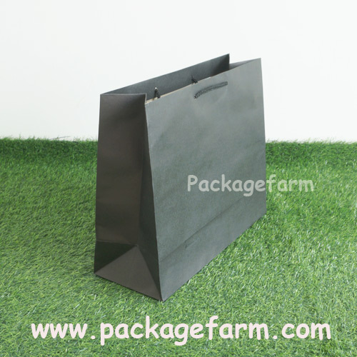 ถุงกระดาษสีเบอร์ 2 ทรงขวางก้นใหญ่ ขนาด 17" x 12"1/2 x 5"1/2