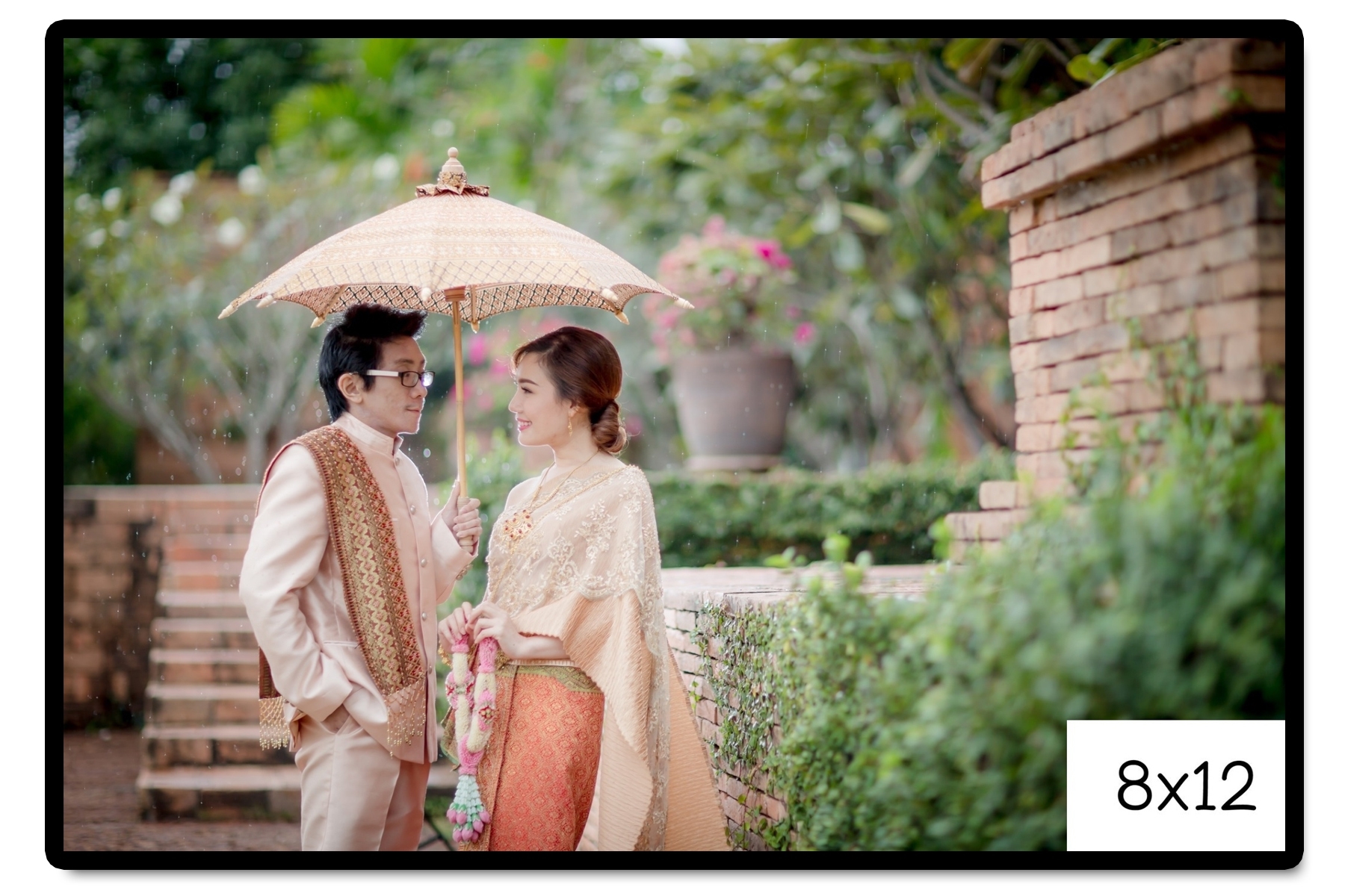 กรอบรูปแต่งงาน รูปภาพกรอบลอย ขนาด 8x12