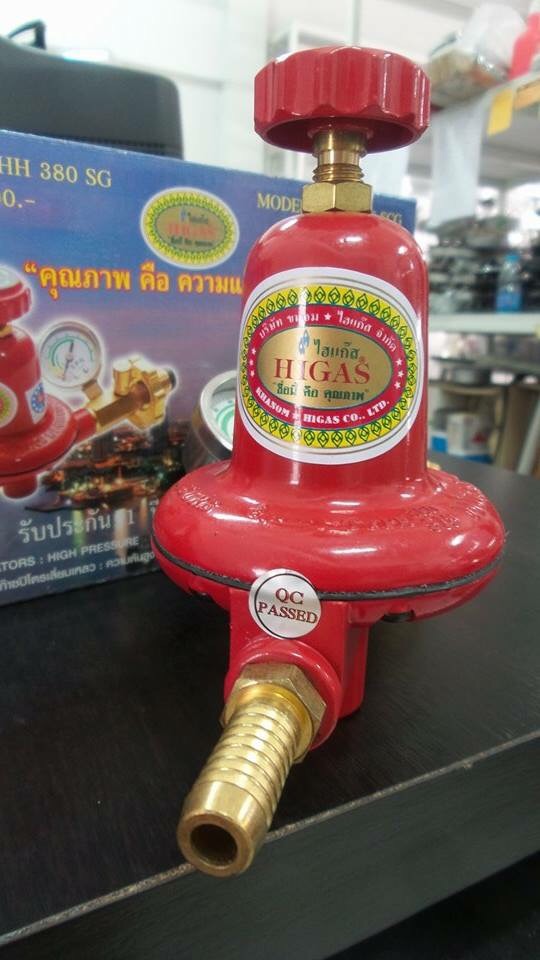 หัวปรับแรงดันสูง Hi-gas รุ่น เซฟตี้มีเกจ์วัด