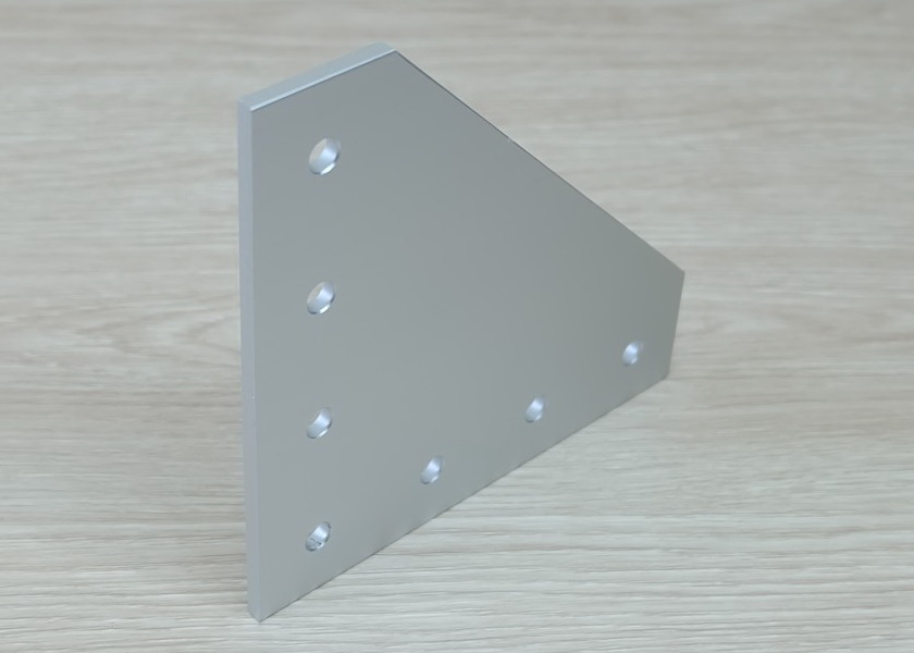 White L-90 degree joint plate 7-Hole สำหรับ Series 30 Alu Profile