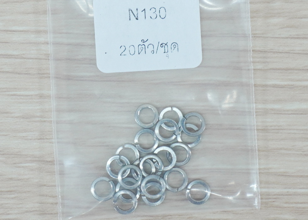 Spring washer M3 Stainless Steel 304 (20ตัว/ถุง)