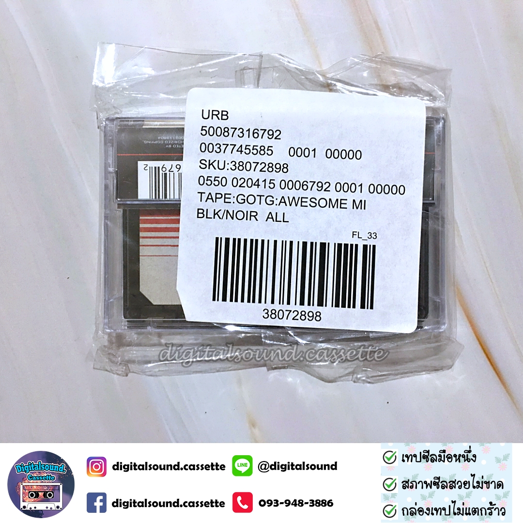 เทปคาสเซ็ท guardians of the galaxy vol 1 (Soundtrack) อัลบั้ม awesome mix vol 1 (MADE IN USA) (ซีลมือหนึ่ง)