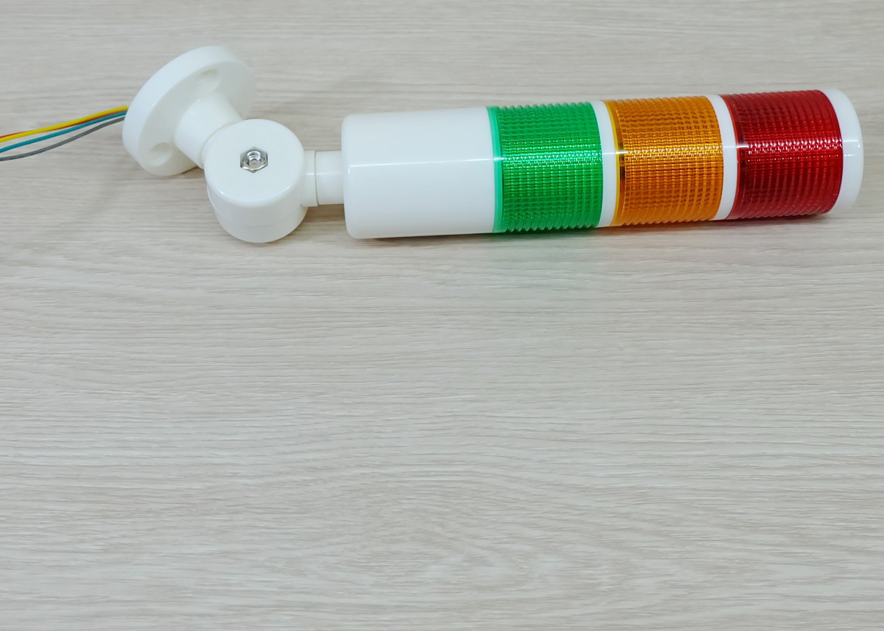 LED 12-24V DC (BEM-X-50-3U-D) Stack Alarm LED Indicator Lamp (Red, Yellow, Green, มีเสียง ไม่กระพริบ)