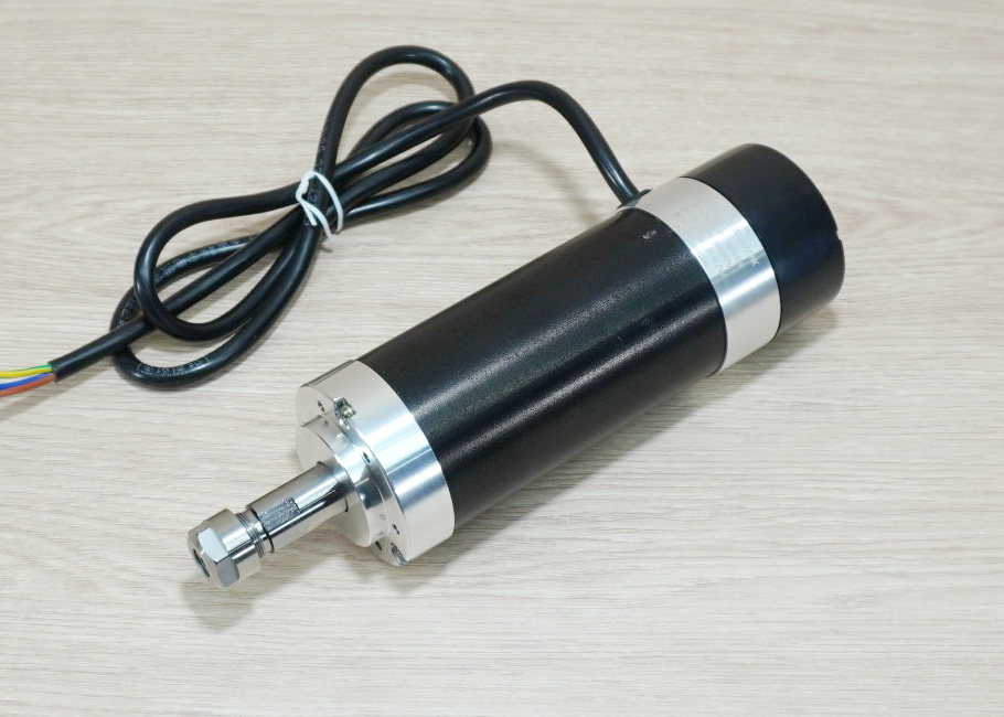 600W ER11 Brushless Spindle DC Motor (Max.9000rpm) + WS55-220WG Brushless DC Motor Driver 48V 600W
