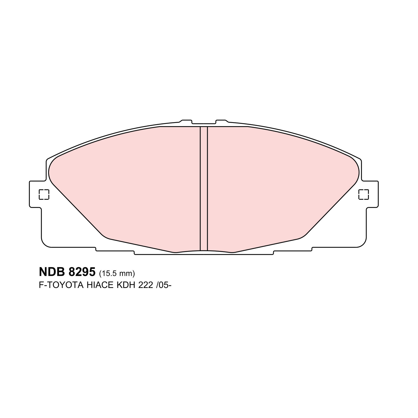 ผ้าเบรค Nexzter Pro Spec - Commuter KDH222 (หน้า)