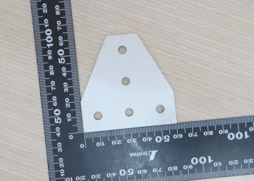 White T-90 degree joint plate 5-Hole สำหรับ Series 20 Alu Profile