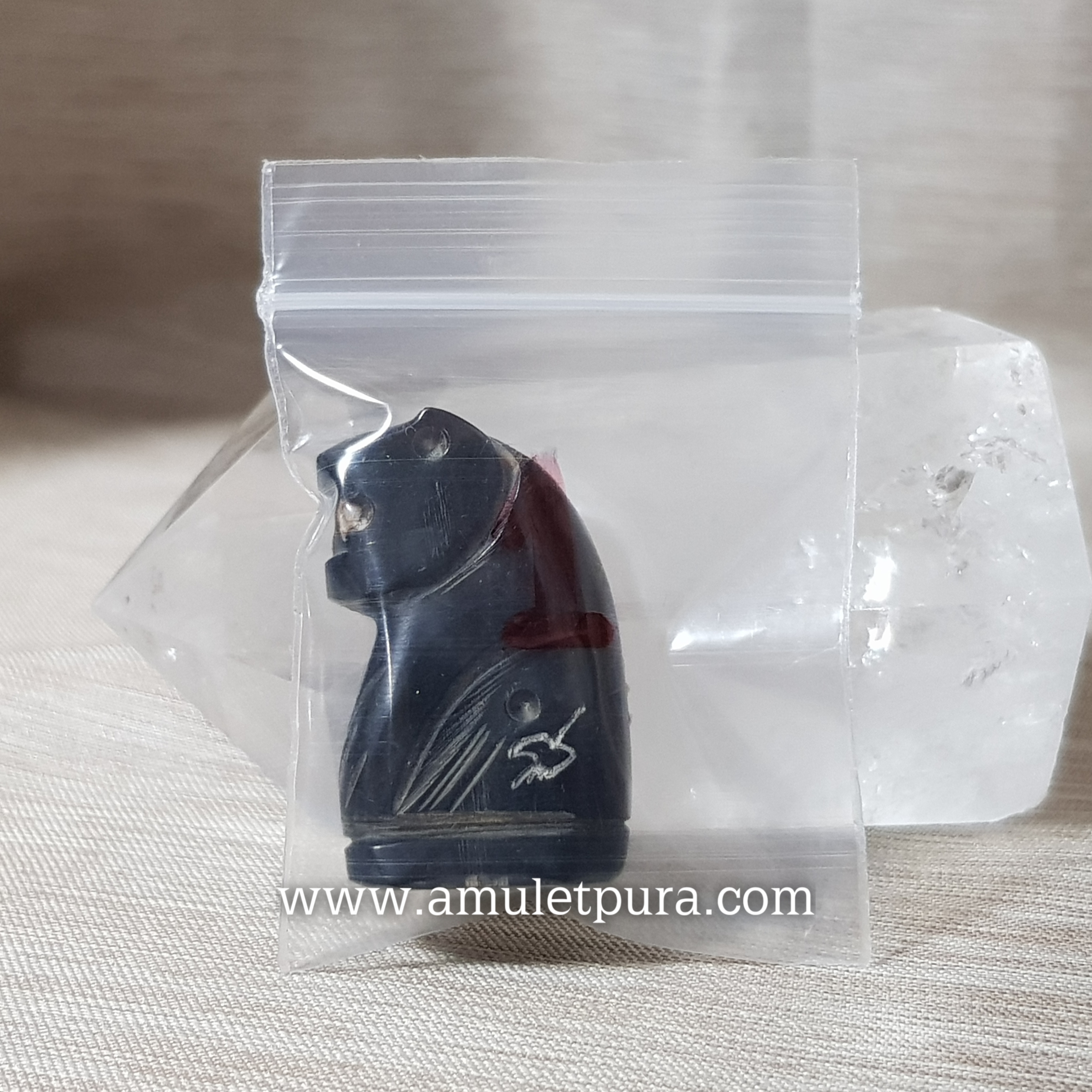 เสือเขาควายแกะอุดกริ่ง(พิมพ์จัมโบ้ จารครบสูตร)ตัวที่ 1 รุ่นไตรมาส ปี44 หลวงพ่อเปิ่น วัดบางพระ จ.นครปฐม