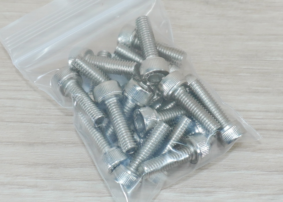Hex Socket Cap Screw M5x16mm Nickel-plated (20ตัว/ถุง)