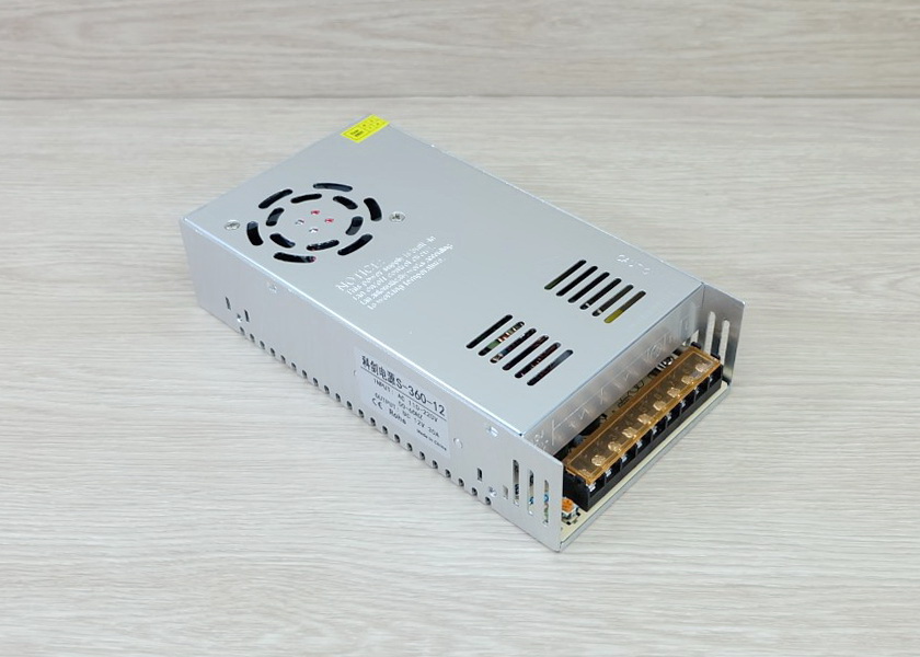12V-30A-360W DC Switching Power Supply (KEJIAN) + Fan Automatic