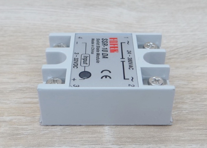 Solid State Relay, SSR-10DA, input 3-32VDC output 24-380VAC, 10A