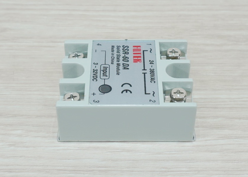Solid State Relay, SSR-60DA, input 3-32VDC output 24-380VAC, 60A