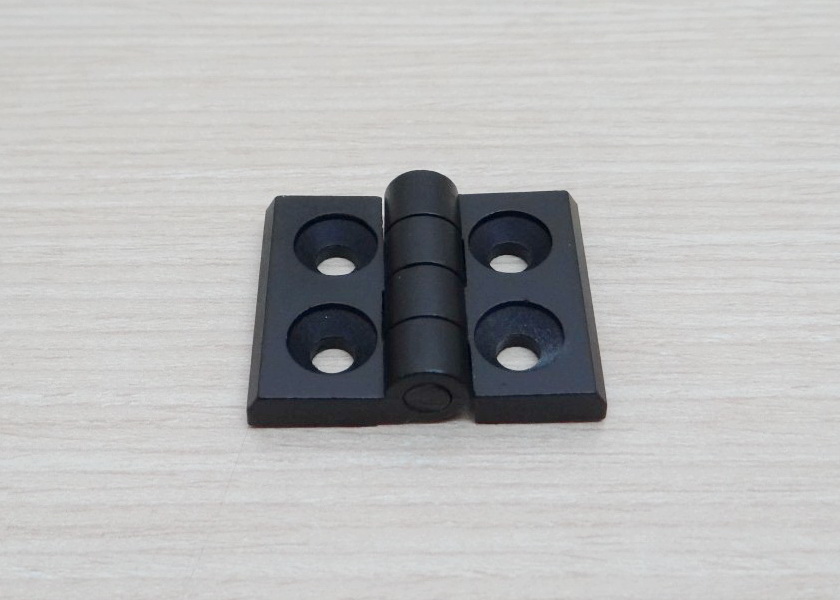 บานพับ Zinc Alloy Hinge for Alu-Profile 2020 ระยะรู 20x14 mm (สีดำ)