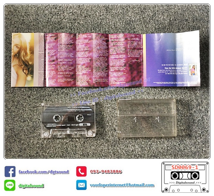 ขายม้วนเทป เทปคาสเซ็ท Britney Spears อัลบั้ม Oops!... I Did It Again