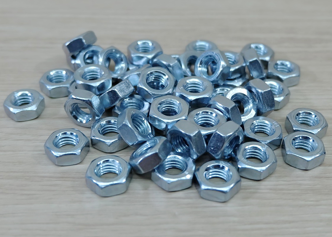 Hex Nuts M8x1.25mm (20ตัว/ถุง) Carbon Steel Galvanized