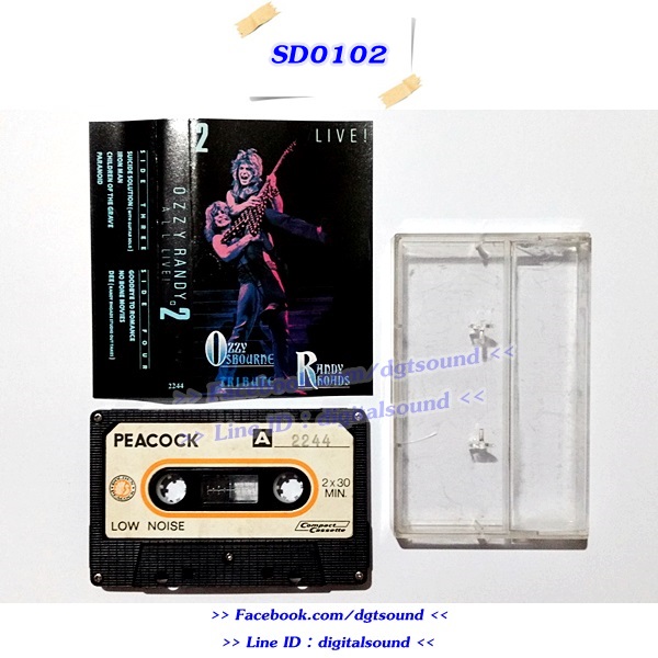 ขายเทปเพลง Ozzy Osbourne - Randy Rhoads อัลบั้ม Tribute LIVE 1+2