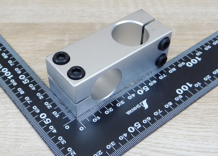 25mm x 25mm Holes Cross Shaft Support Aluminum Alloy