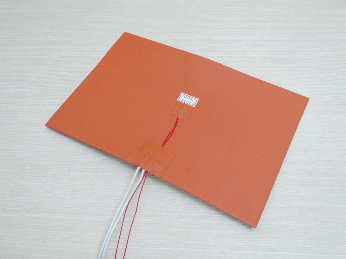 Silicone Heating Pad 200x300 mm 12V 200W + NTC 100K 3950