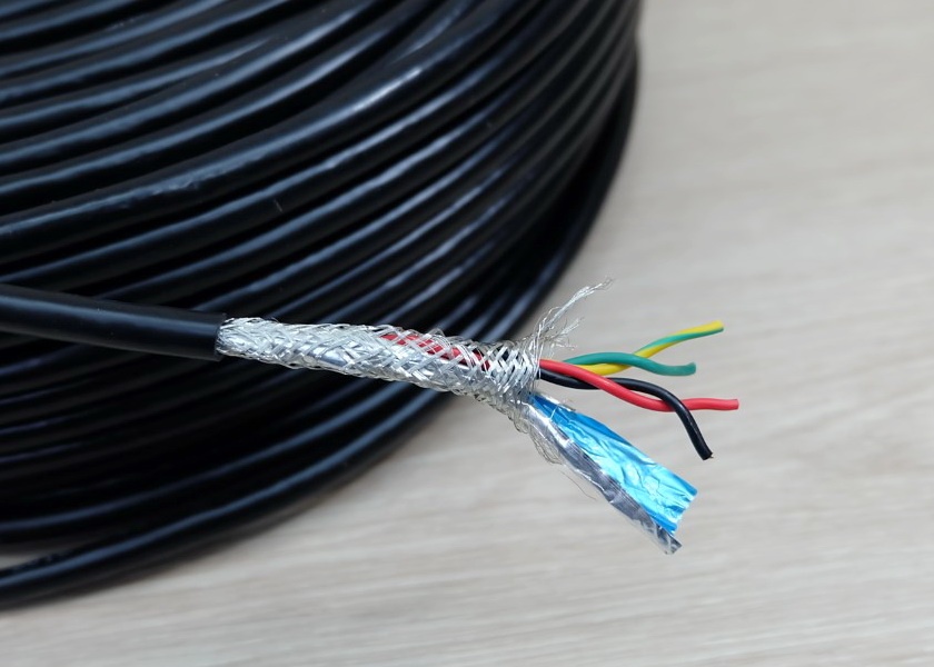 4 core X 0.5 mm² Shielded Wire RVSP Signal Line Shielded Twisted Pair (1m)