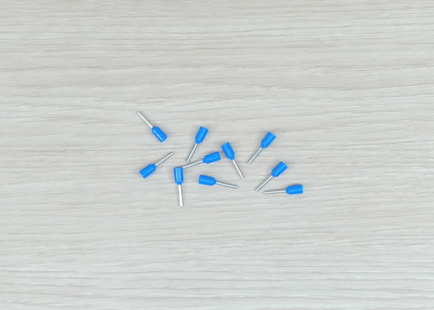 E0508 (Blue) Terminal เหมาะกับสาย 22AWG (แพ็ค100ชิ้น)