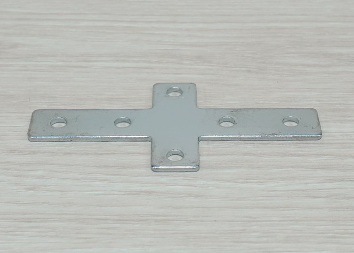 Cross Shaped Steel Joint Plate 6-Hole สำหรับ Series 20 Alu-Profile