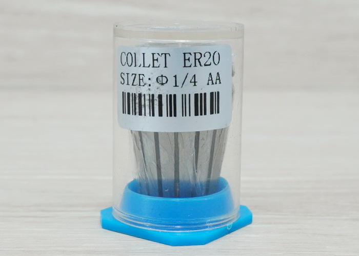 ER20 Chuck - Hole 6.35mm (1/4") High Precision 0.008 mm Spring Collet