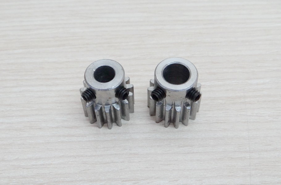 Spur Gear Pinion 1.0 Mod 15Teeth Bore 6.35mm (straight teeth - เฟืองตรง)