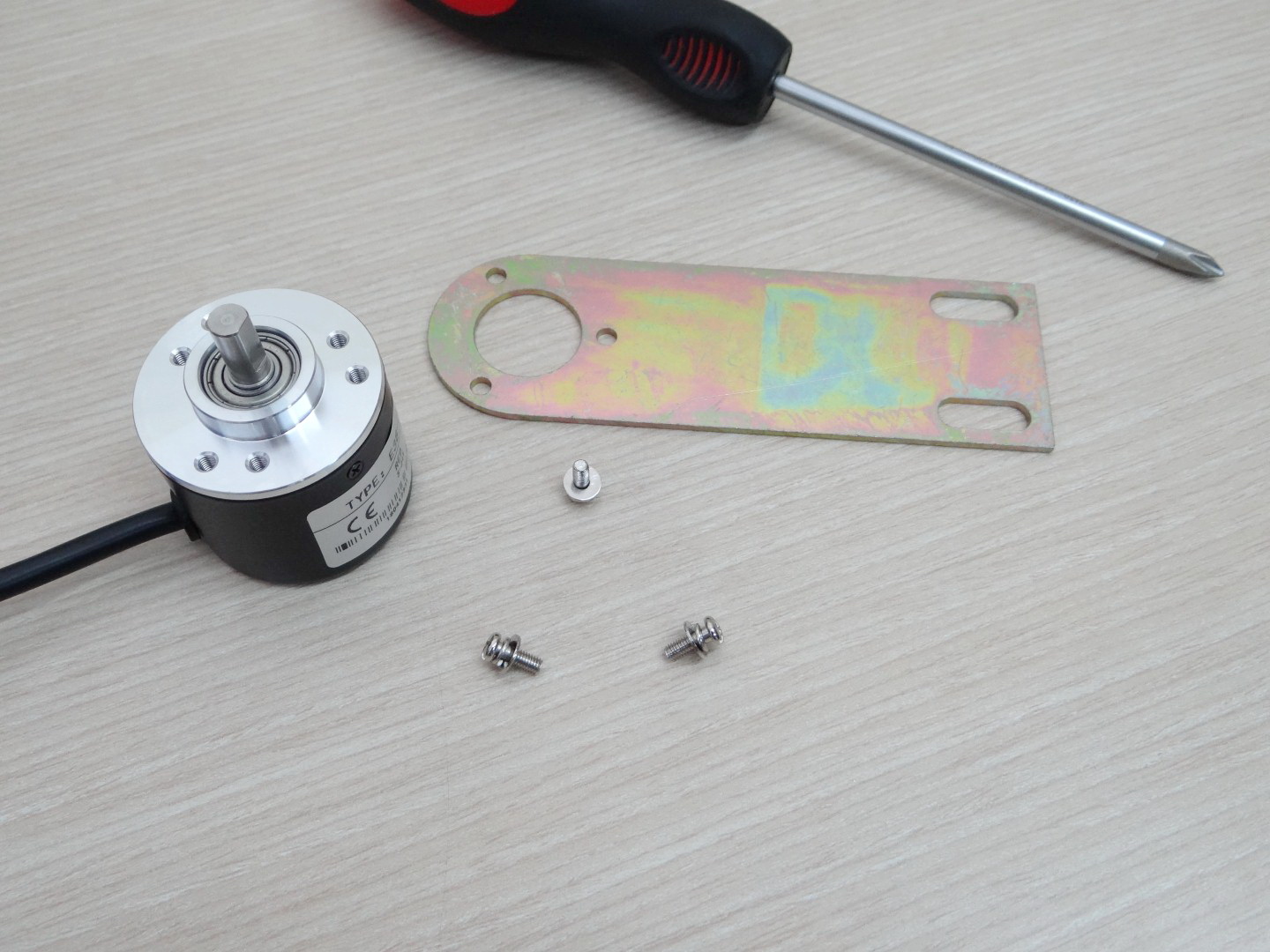 Encoders Bracket Flat Plate, Dia. 38mm Bore 20mm