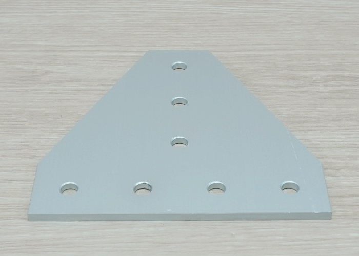 White T-90 degree joint plate 7-Hole สำหรับ Series 30 Alu Profile