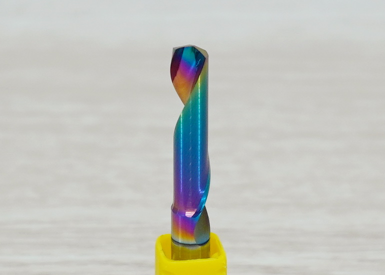 [เกรด 3A] - Single Flute DLC Coating 6x6x25 High Efficiency End Mill, Shank 6mm