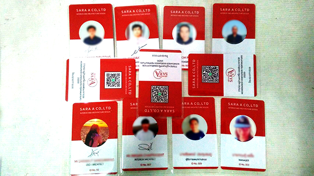 บัตรตัวอย่าง บัตรพนักงาน บัตรรายชื่อ เริ่มจำนวนน้อย