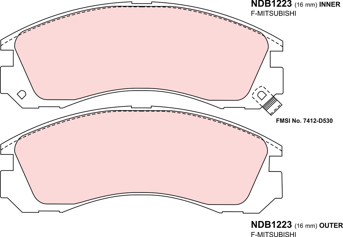 ผ้าเบรค Nexzter MuSpec / Evo 1-8 (Akebono)