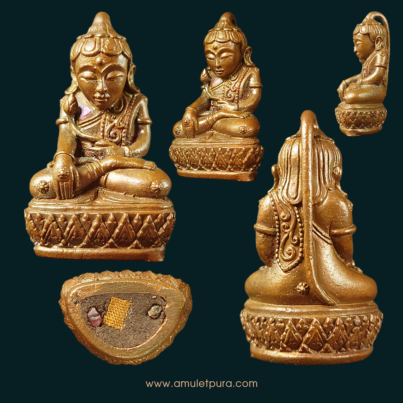 1 ใน 999 องค์ พระกริ่งเชงเย (เชง-เย-จอง-เตง) รุ่นแรก (เนื้อธาตุกายสิทธิ์ มีประกายรุ้ง ฝังจีวร) ปี55 ครูบาออ สำนักสงฆ์พระธาตุดอยจอมแวะ จ.เชียงใหม่ (ตอกโค้ด)
