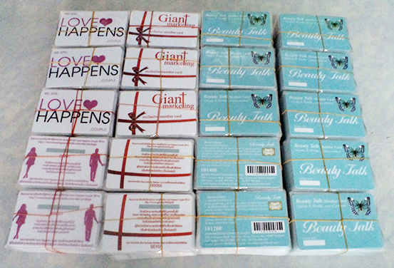 พิมพ์บัตรพลาสติก Pvc 0.5 Card มาตรฐาน ISO