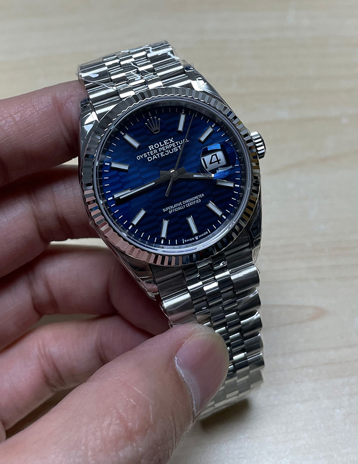 ROLEX DATEJUST36 MOTIF BLUE (VSF)