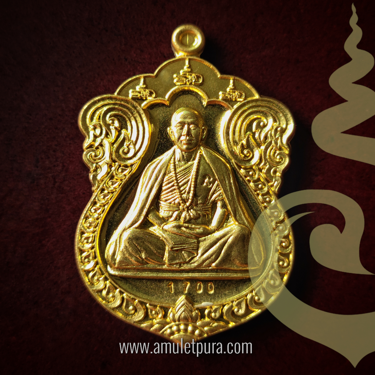 เหรียญเสมา รุ่นเจริญพร (เนื้อทองระฆัง) ปี55 ครูบาอริยชาติ วัดแสงแก้วโพธิญาณ จ.เชียงราย(มีโค้ด หมายเลข 1700)