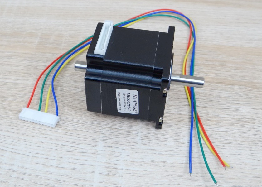 HANPOSE - Stepper Motor (Nema23) แรงบิด 1.26N.m 2.8A (23HS5628-SZ) Dual shaft 8mm