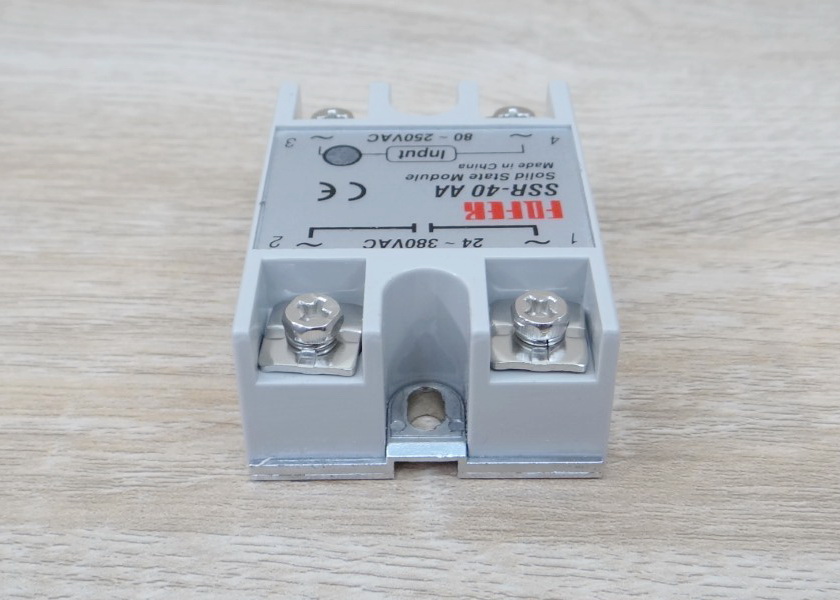 Solid State Relay SSR-40AA, 40A (24-380VAC / 80-250VAC)