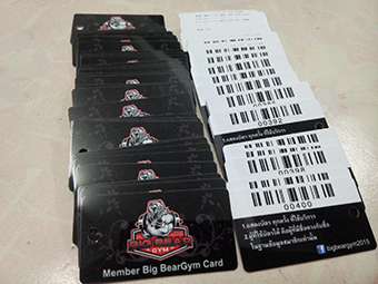 ทำบัตร Card Pvc 5.4 x 2.8 มม. บัตรสมาชิกขนาดเล็ก บัตรที่ใส่พวงกุญแจ