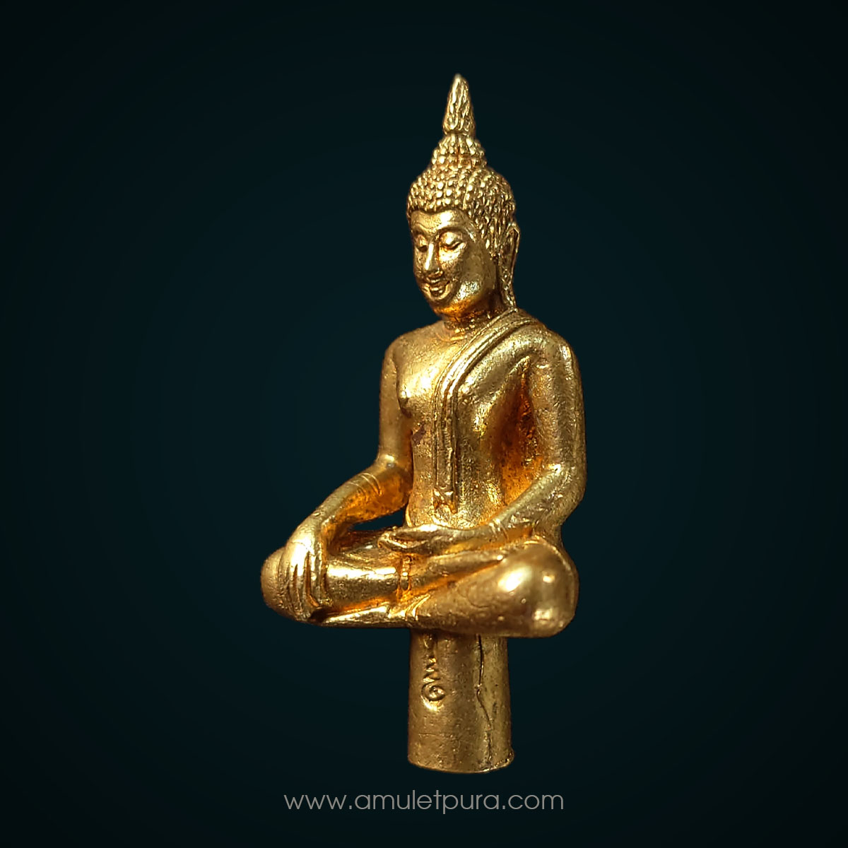 พระยอดธง เนื้อทองระฆังเก่า รุ่นแรก รุ่น 9 มหามงคล ปี54 วัดอรุณราชวราราม กรุงเทพฯ (มีโค้ด)