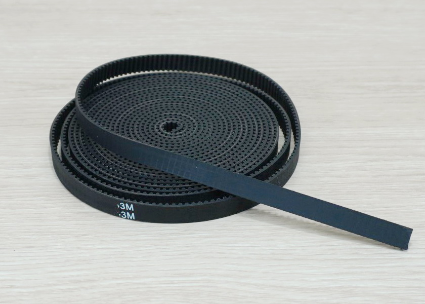 HTD-3M-10mm Rubber Open Timing Belt (สานแถบเส้นไฟเบอร์กลาส ราคา/1เมตร)