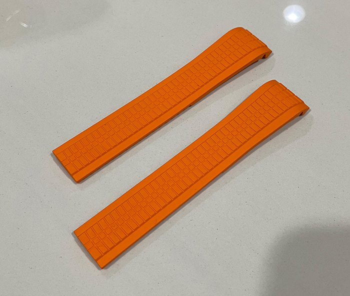 สายยาง PATEK AQUANAUT 5167 3KF สีส้ม และสีเทอร์ควอยซ์