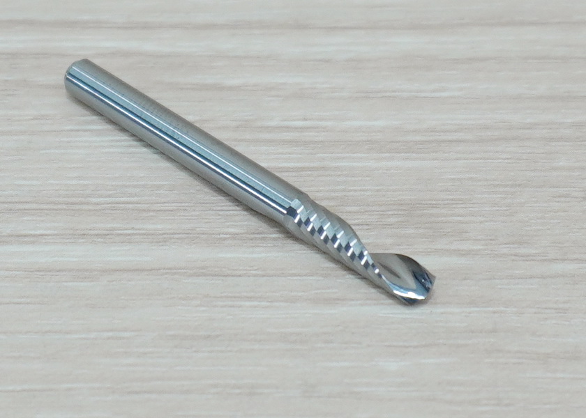 Wood/Acrylic - 4x4x15mm Single Flute Bit Carbide End Mill (SHKxCEDxCEL) เกรด 3A