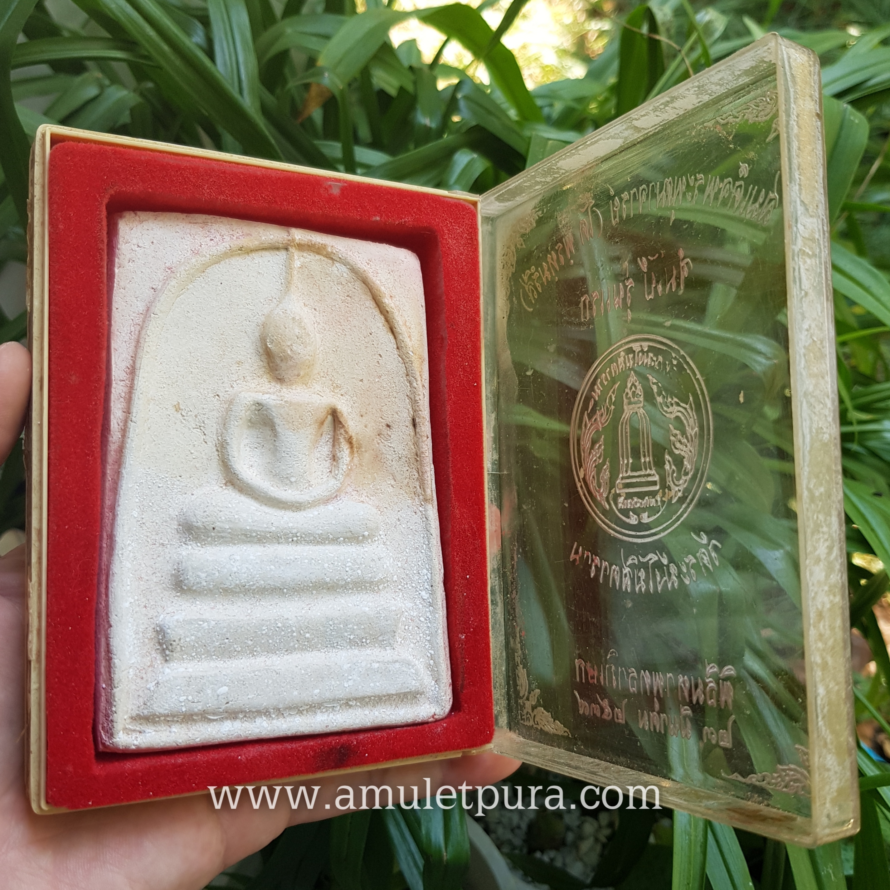 พระสมเด็จวัดระฆัง พิมพ์จัมโบ้ รุ่นแรก ปี39 วัดระฆังโฆสิตาราม กรุงเทพมหานคร(ด้านหลังองค์พระมีปั๊มตรายางวัดรูประฆัง)