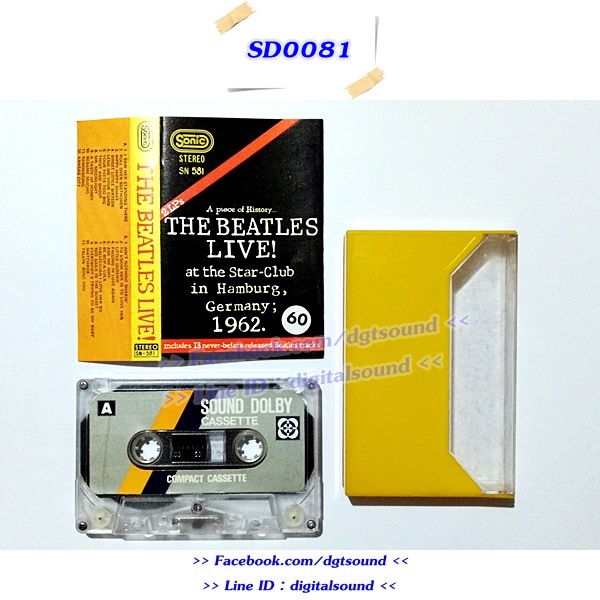 ขายเทปเพลง THE BEATLES อัลบั้ม THE BEATLES LIVE 1962