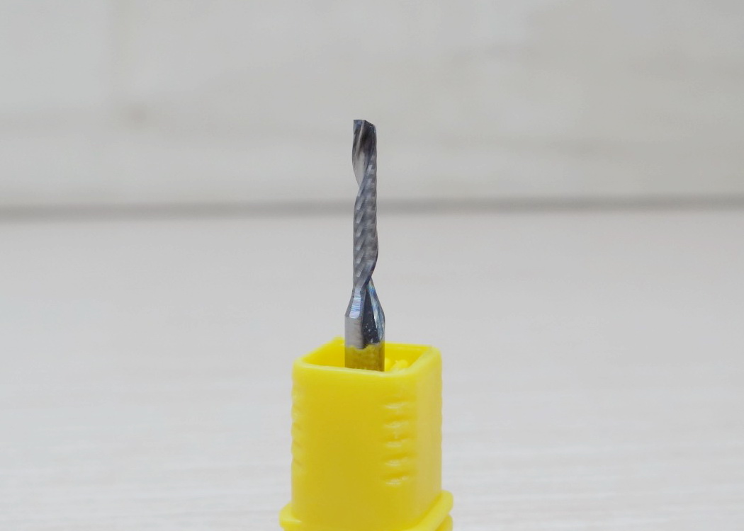 Wood/Acrylic - 3.175x2x12mm Single Flute Bit Carbide End Mill (SHKxCEDxCEL) เกรด 3A