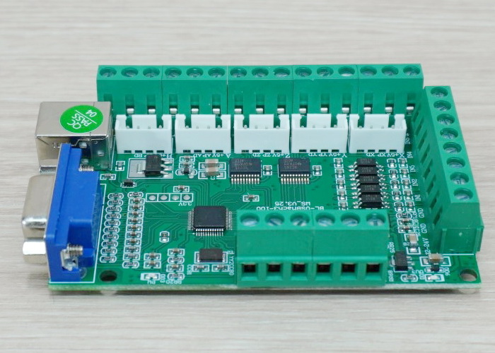 5-Axis USB V3.25 CNC Breakout Board 100KHz for MACH3 + สาย USB-1.35M