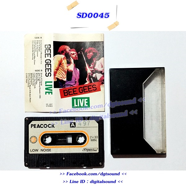 ขายเทปเพลง BEE GEES อัลบั้ม BEE GEES LIVE