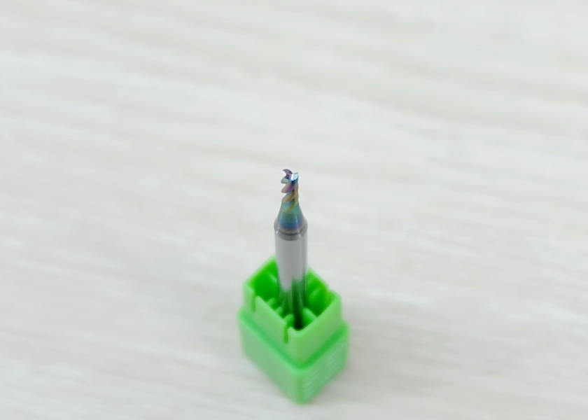 3-Flute DLC Coating 2x6x4mm 50L HRC60 High Efficiency End Mill, Shank 4MM